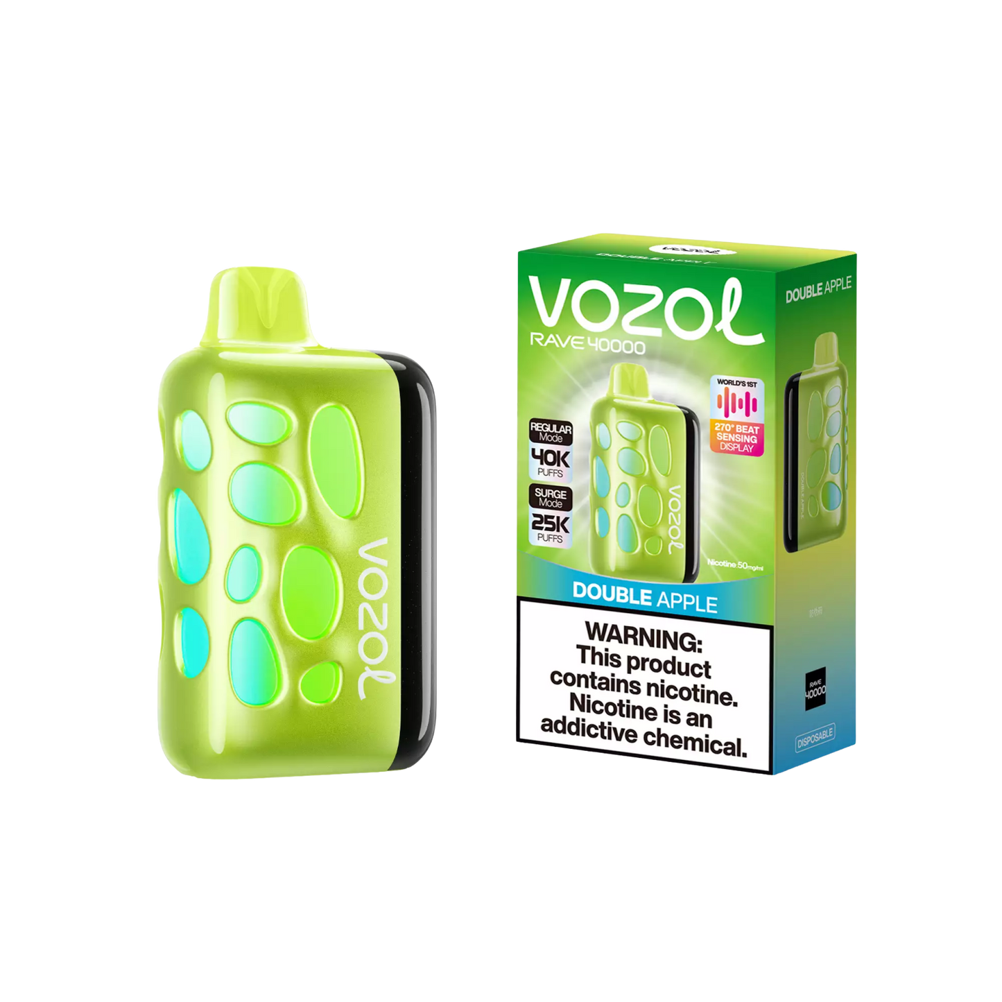 Vozol Rave 40000 | Double Apple