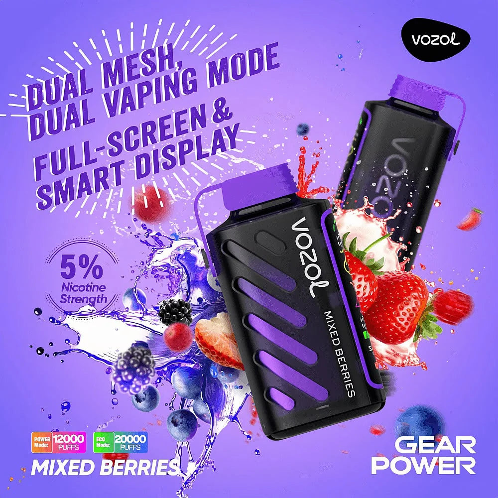 Vozol Gear Power 20000 | Mixed Berries