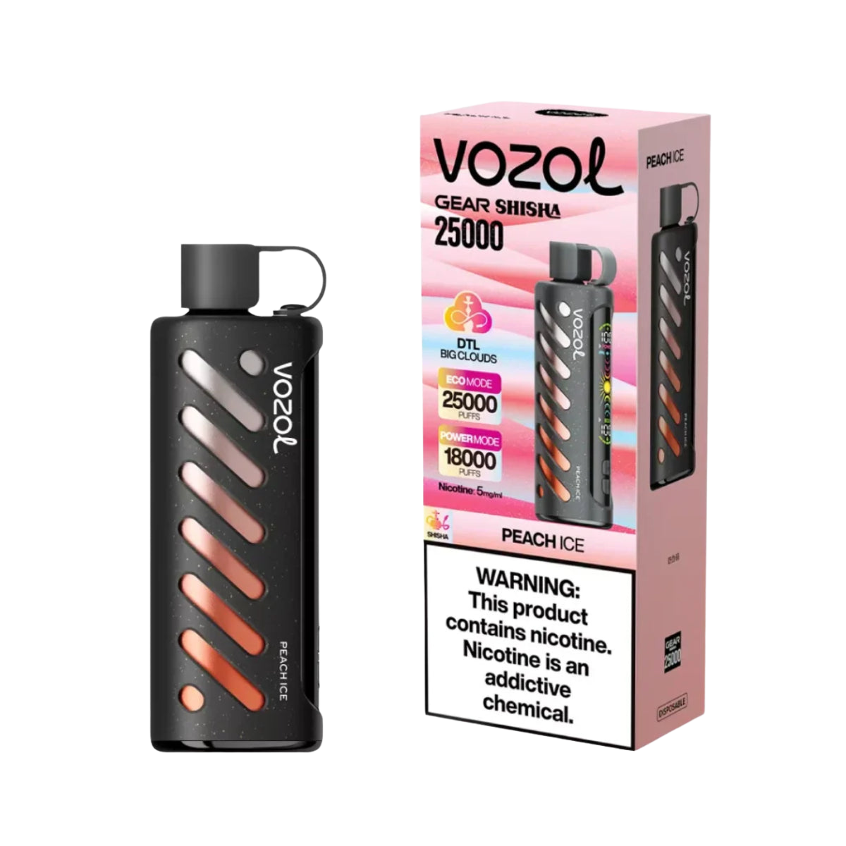 Vozol Shisha 25000 | Peach Ice