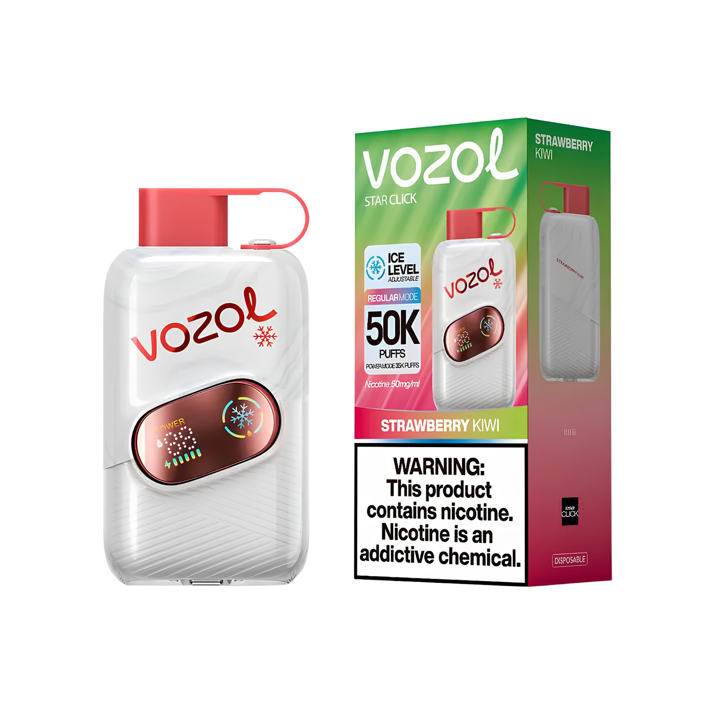 VOZOL STAR CLICK 50000 | Strawberry Kiwi