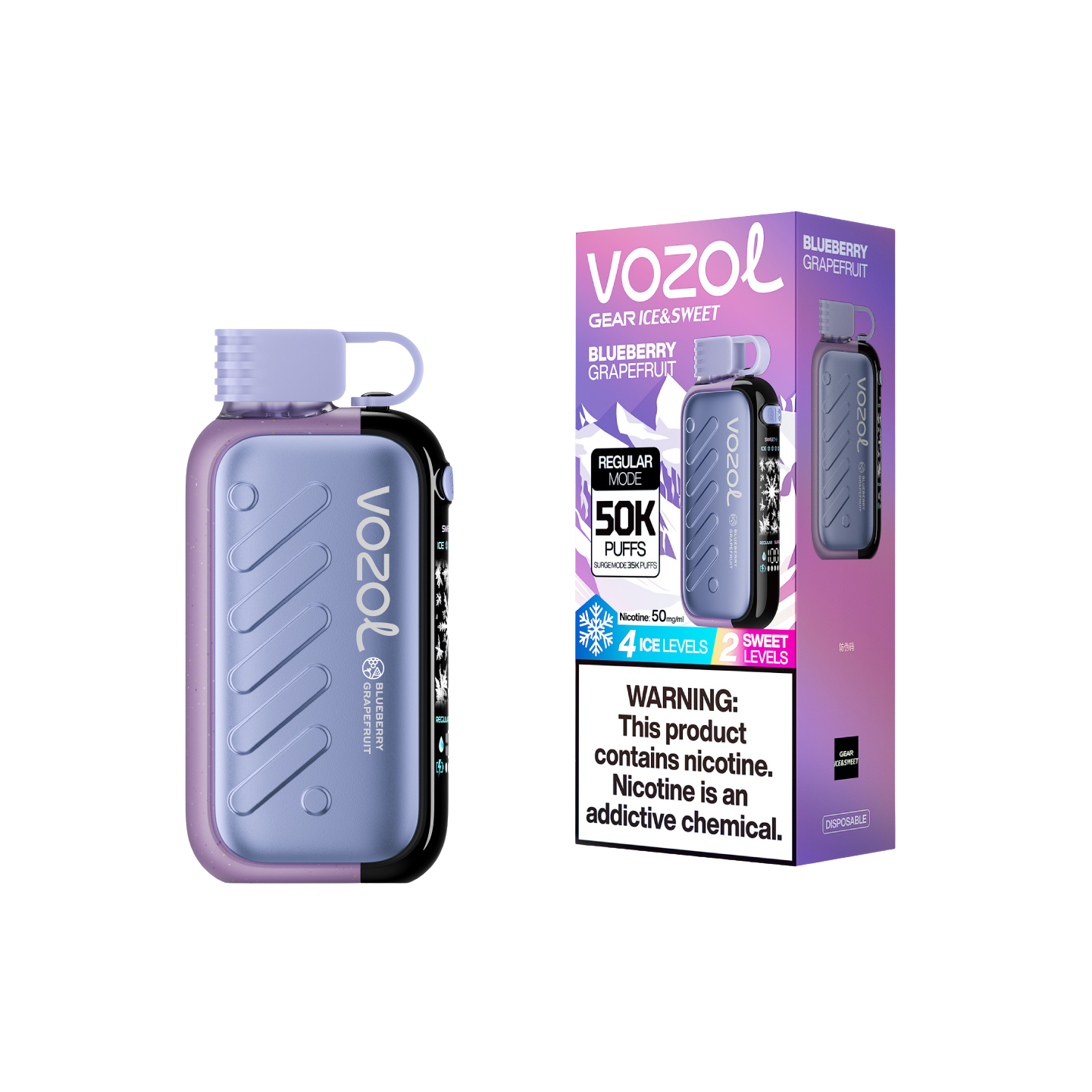 VOZOL GEAR POWER 50000 | Blueberry Grapefruit