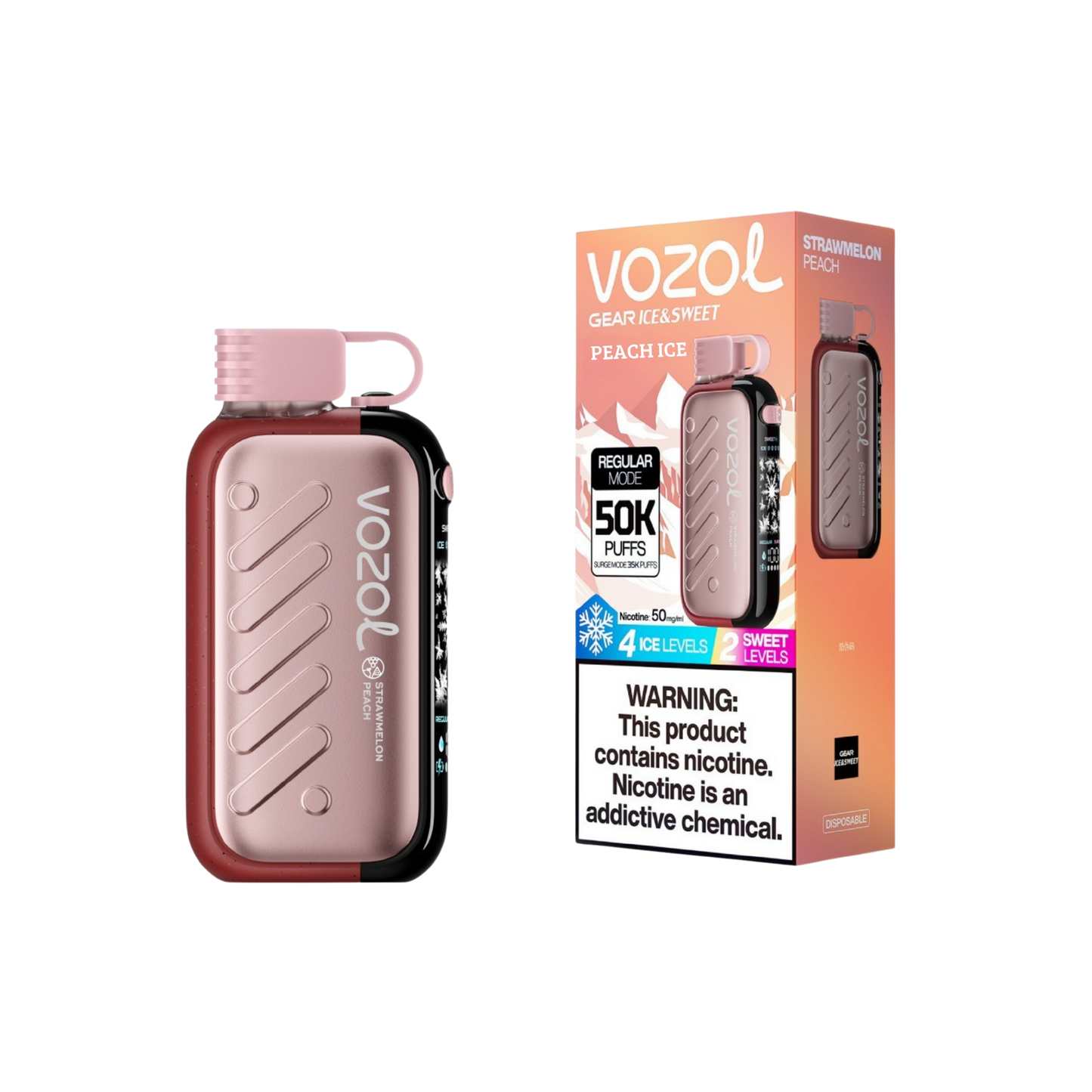 VOZOL GEAR POWER 50000 | Peach Ice