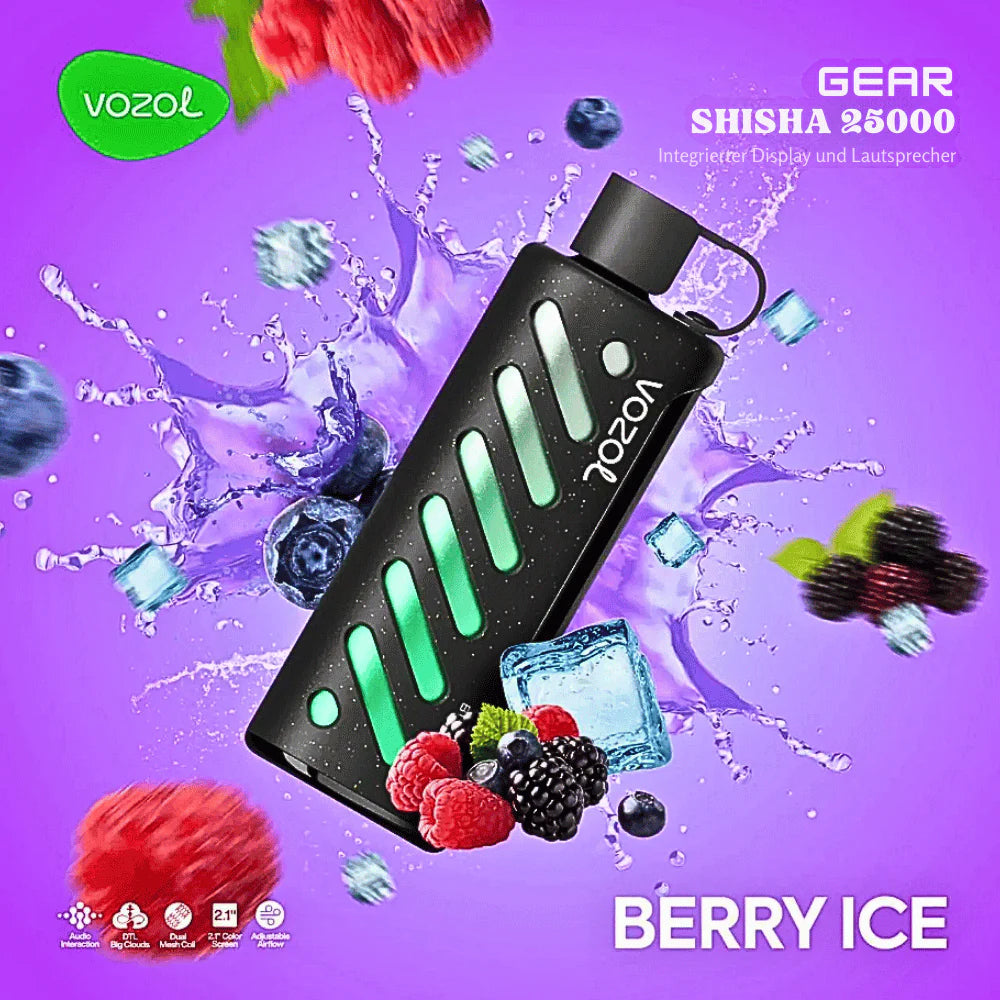 Vozol Shisha 25000 | Berry Ice