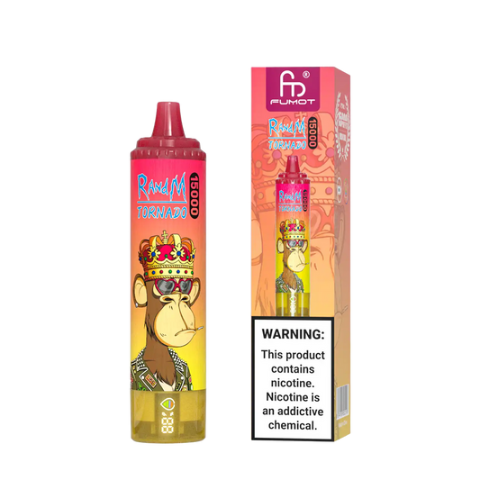 RandM Tornado 15000 | Peach Ice