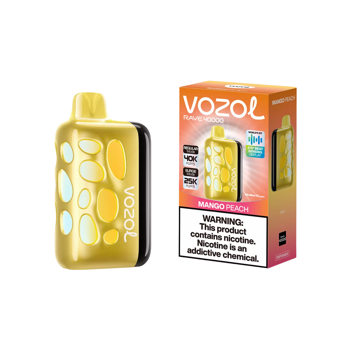Vozol Rave 40000 | Mango Peach