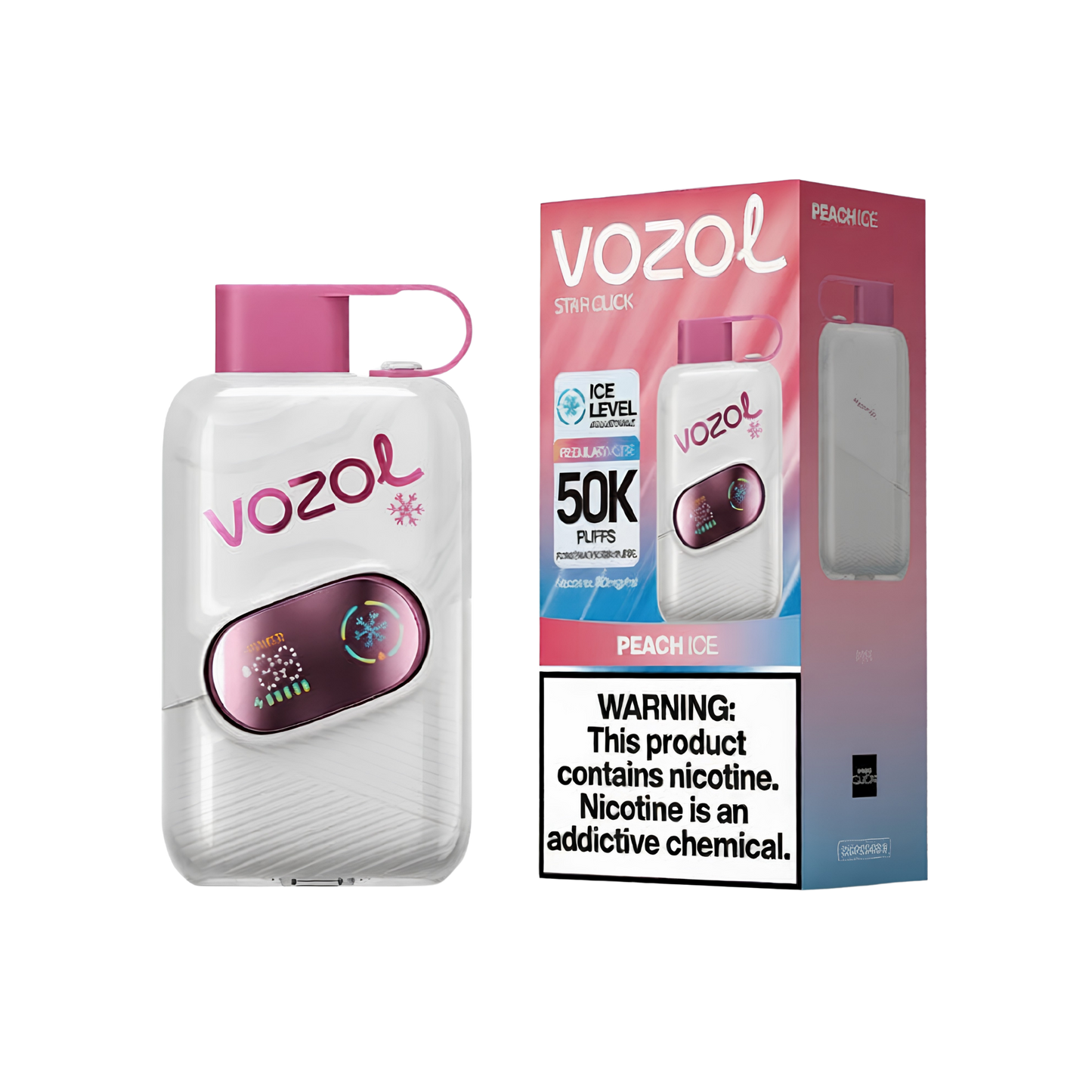 VOZOL STAR CLICK 50000 | Peach Ice
